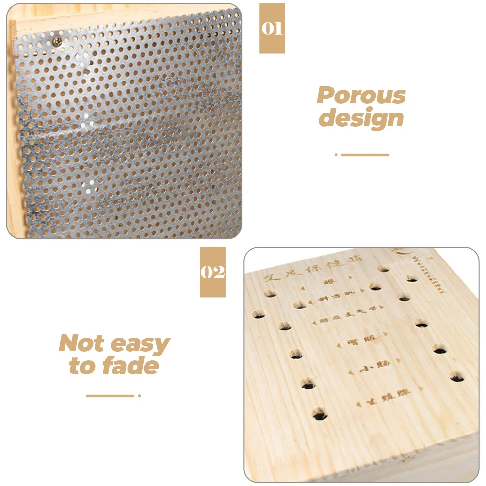 

Adjustable Wooden Moxibustion Box Foot Therapy Tool Portable Foot Moxa Burner Durable Hardwood Moxibustion Device for Home Salon
