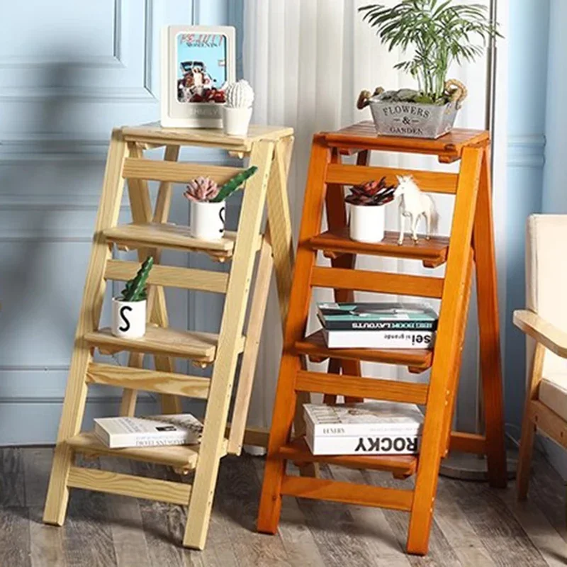 

Platforms Wooden Compact Step Stools Foldable Stairs Toddler Multifunction Step Ladders Kids Decorative Escalera Home Furniture