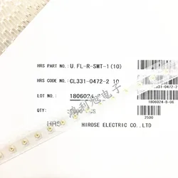 10PCS/Lot U.FL-R-SMT-1(10)  U.FL-R-SMT-1  Conn U.FL 0Hz to 8GHz 50Ohm Solder ST SMD RCP Gold Over Nickel T/R Automotive