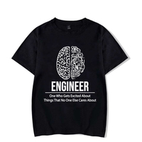 Engineer Brain T-Shirt Funny Electrical Engineer Engineering Graphic Tops Geek Dad Computer Technician T Shirt Men Women Tshirts