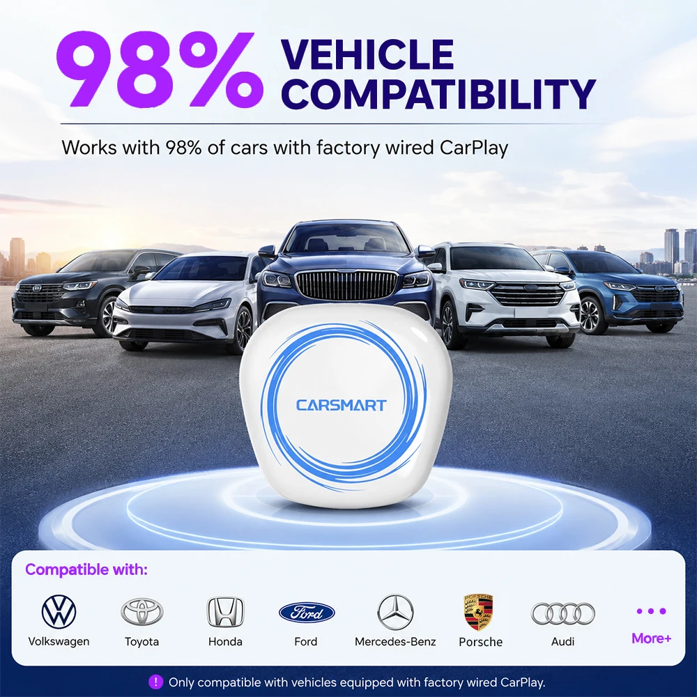 X-YUNS QCM6350 5G Wireless CarPlay AI Box 8GB 128GB Android 16 Wired To Wireless Android Auto Adapter Online Video Streaming Box