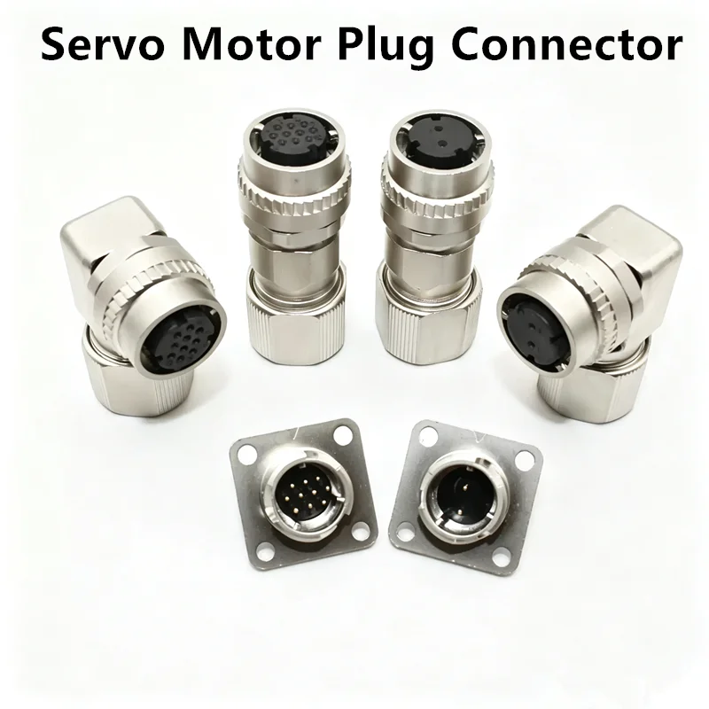1Pcs Yaskawa Servo Motor Encoder Plug CM10-SP10S-M Brake Plug CM10-SP2S-S