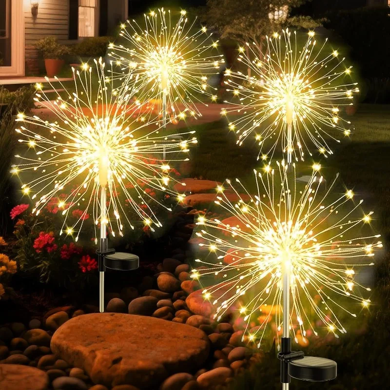 

Solar dandelion light LED fairy light ip65 waterproof suitable for outdoor backyard terrace path lawn party walkway decoration