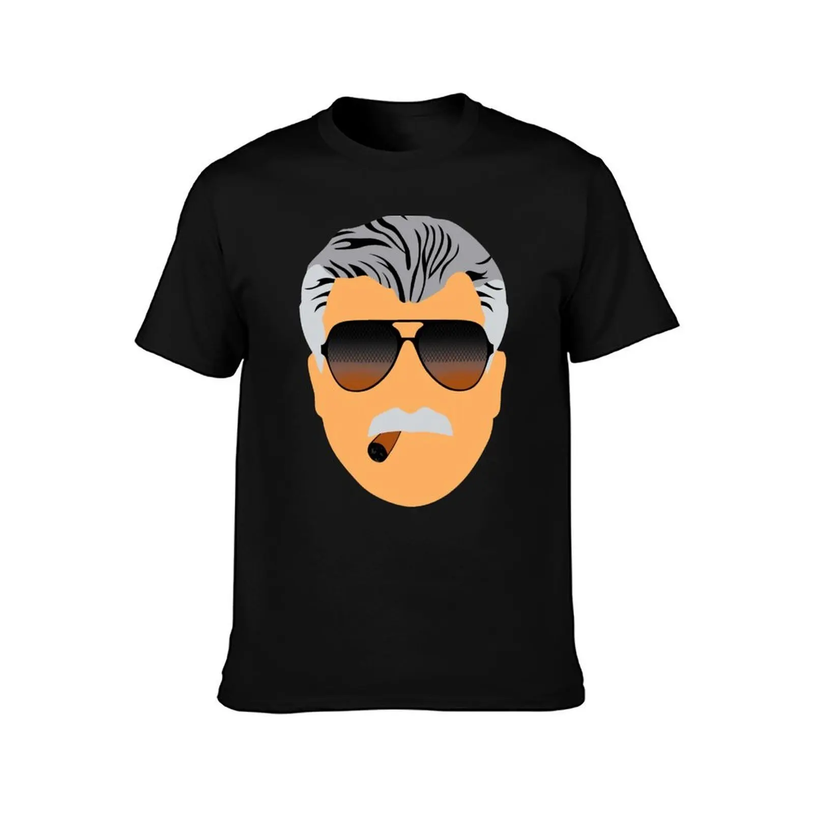 MIKE DITKA FACE CHICAGO T-Shirt Regular Fit Plain Tee Shirt