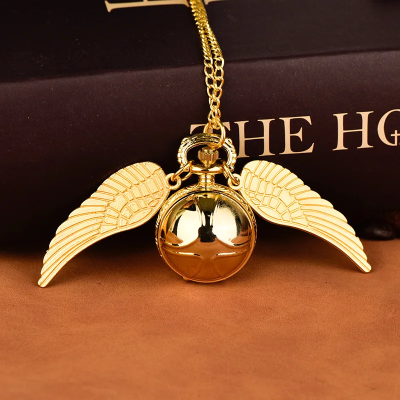 

Small Ball Gold Quartz Pocket Watch Men Women Alloy Necklace Pendant Chain Gift Dropshipping