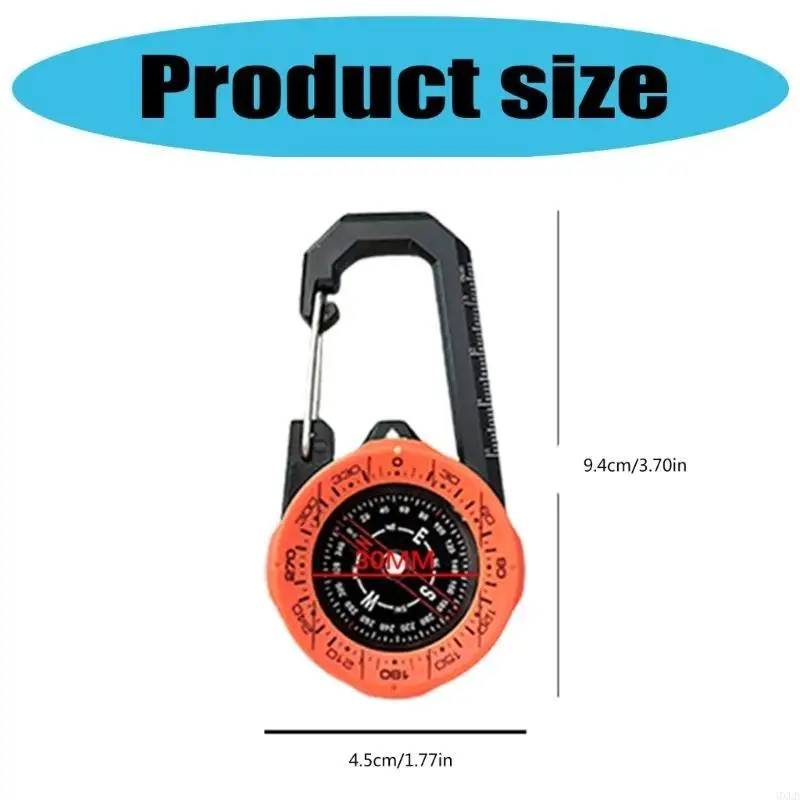 Boussole extérieure Portable professionnelle, outil de guidage directionnel, Type de boucle de précision, Instrument pour la Navigation