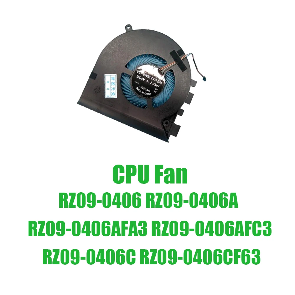 For RAZER For Blade 17 2021 RZ09-0406 RZ09-0406A RZ09-0406AFA3 RZ09-0406AFC3 RZ09-0406C RZ09-0406CF63 DC5V 2.25W Laptop CPU Fan