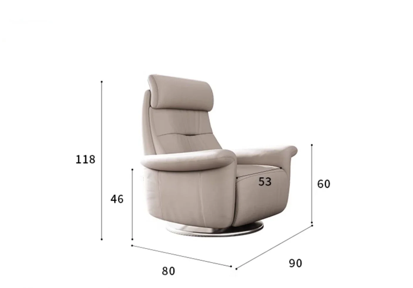 

Single retractable electric function sofa recliner