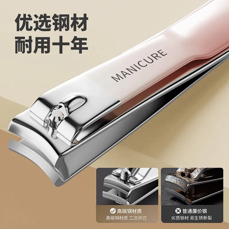 4 stks/set Gradiënt Manicure Set met Draagbare Leren Case en Nano Nagelvijl Set Vingernagels & Teennagels Clippers voor Nagelverzorging