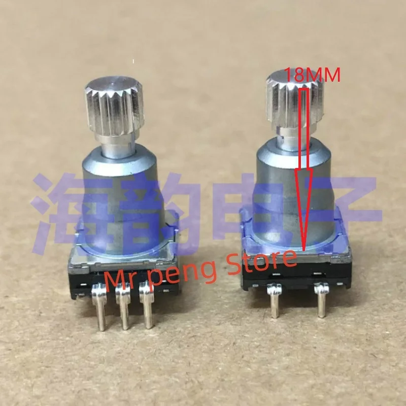 

2pcs for ALPS RK09 single coupling 103B Rotary horizontal B10K power amplifier speaker adjustable volume 3-pin potentiometer 8MM