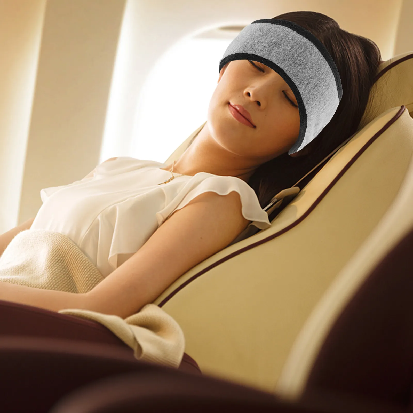 

Наушники-беруши для сна, светло-серые, термозащитные, ветрозащитные, регулируемые, с шумоподавлением, для комфортного сна, из мягкого материала