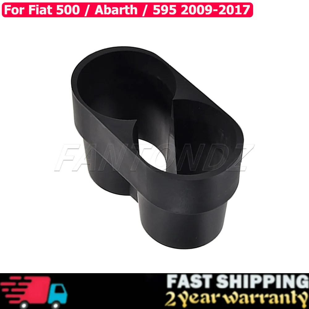 

Для Fiat 500 Abarth 595 2009-2017: Двойной держатель для стаканов, вставка для центральной консоли, аксессуар для интерьера