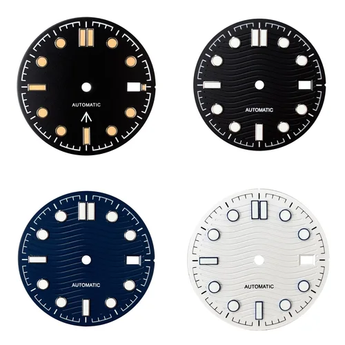Creativo nuevo 31mm Sea-master NH35 S logo dial accesorios de reloj personalizados NH35 speed-master dial