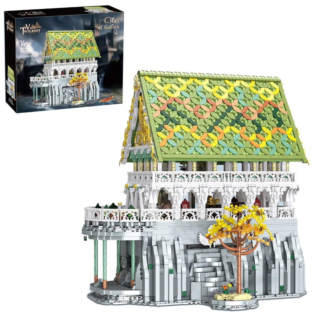 5044PCS MOC Lord of The Rings Bouwstenen The Valley Twilight Modulaire Modellen Bricks Desktop Decoratie Diy Speelgoed Vakantie Cadeau - afbeelding 2