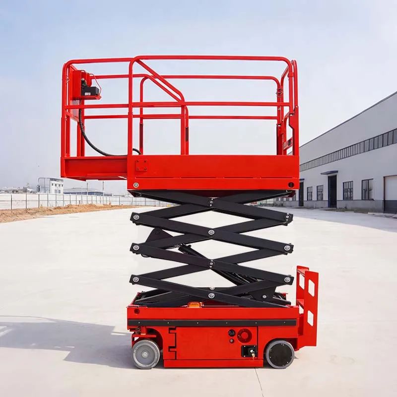 Electric Scissor Lift for Factory Maintenance 10m  Mobile Lift Platform with High Stability System