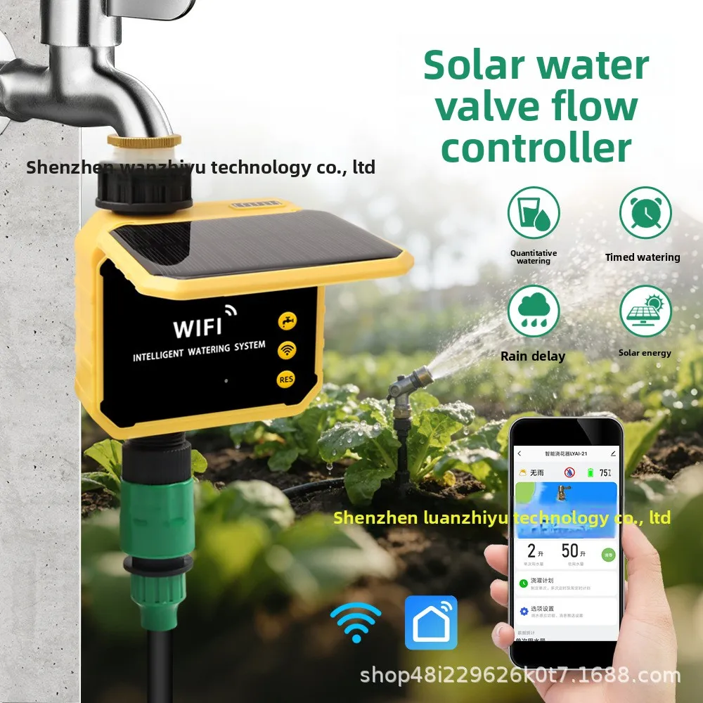 Remote Water‑control Instrument, WiFi Connected Unit for Auto Flower Watering Orchard Planting Swimming‑pool Irrigation Tasks