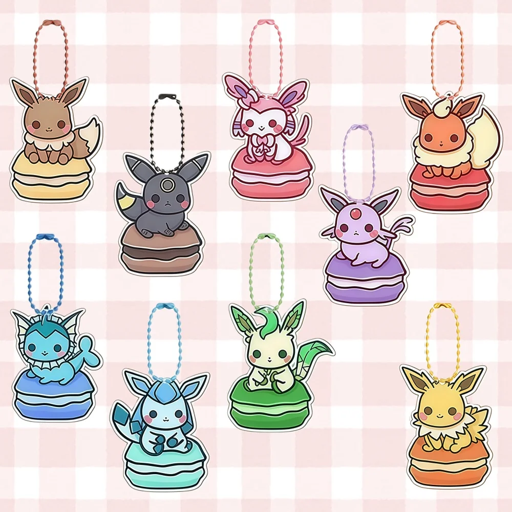 

For Pokemon Flareon Sylveon Vaporeon Eevee Umbreon Jolteon Self Made Acrylic Keychain Pendant Anime Classics Collection Toy Gift