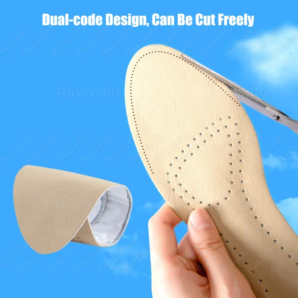Palmilhas de couro para sapatos mulher palmilhas de látex macio absorvente de choque para sandálias de salto alto inserção auto-adesivo antiderrapante sapato almofada