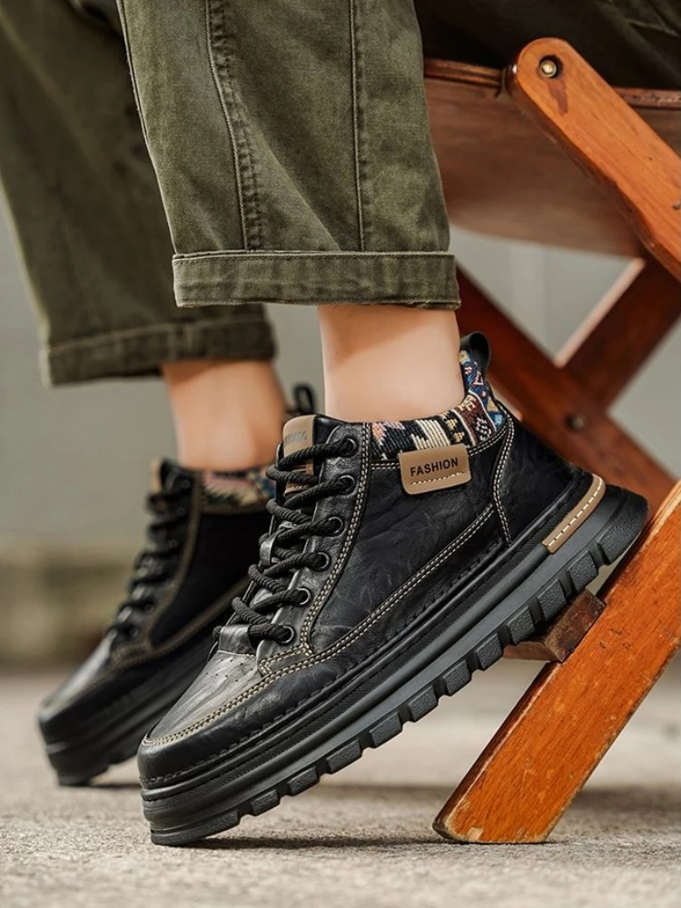 Street Fashion Rome 2026 - 2026 Neue Frühjahrskollektion Herren Freizeitschuhe Mittelhohe