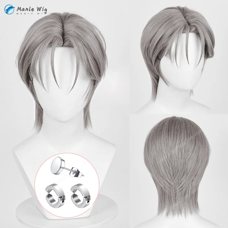 Anime Alien Till Wig Cosplay Stage 30cm Short Wigs Till Anime Cosplay Wig Heat Resiatant Synthetic Hair Halloween + Free Wig Cap