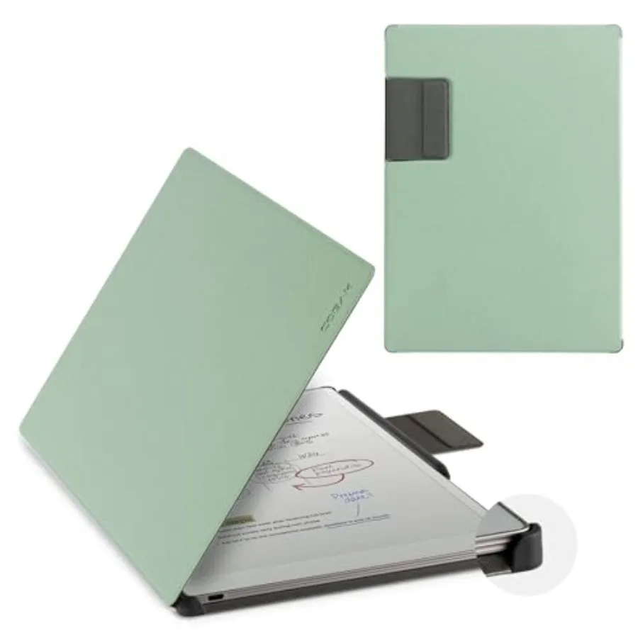 

Премиальный магнитный чехол для Remarkable Paper Pro 2024 11.8 дюймов, из искусственной кожи, с функцией автоматического включения/выключения, книжный чехол-фолио с защитой углов.