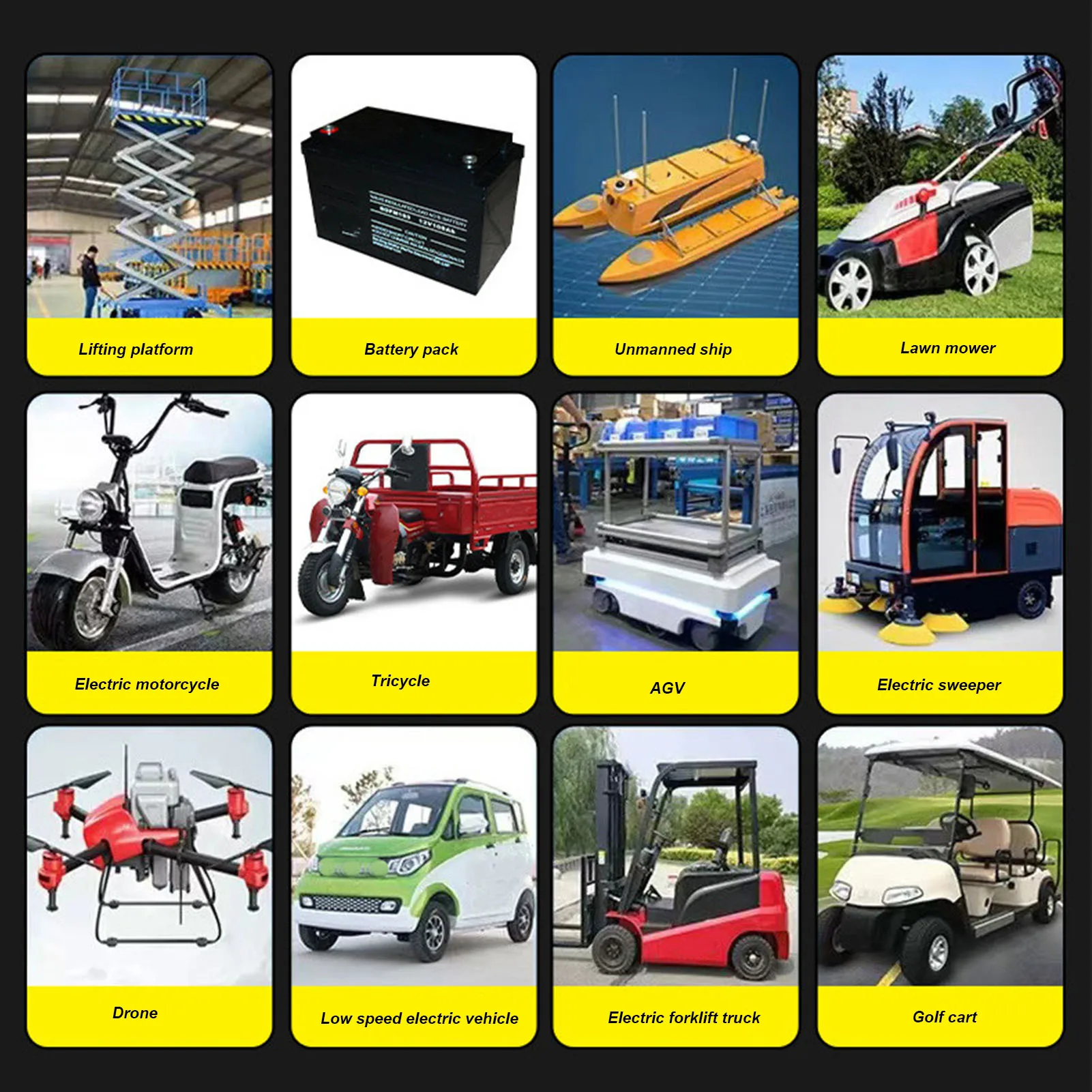 Batterie automobile batterie au Lithium 48V 10A batterie étanche entrée intelligente AC