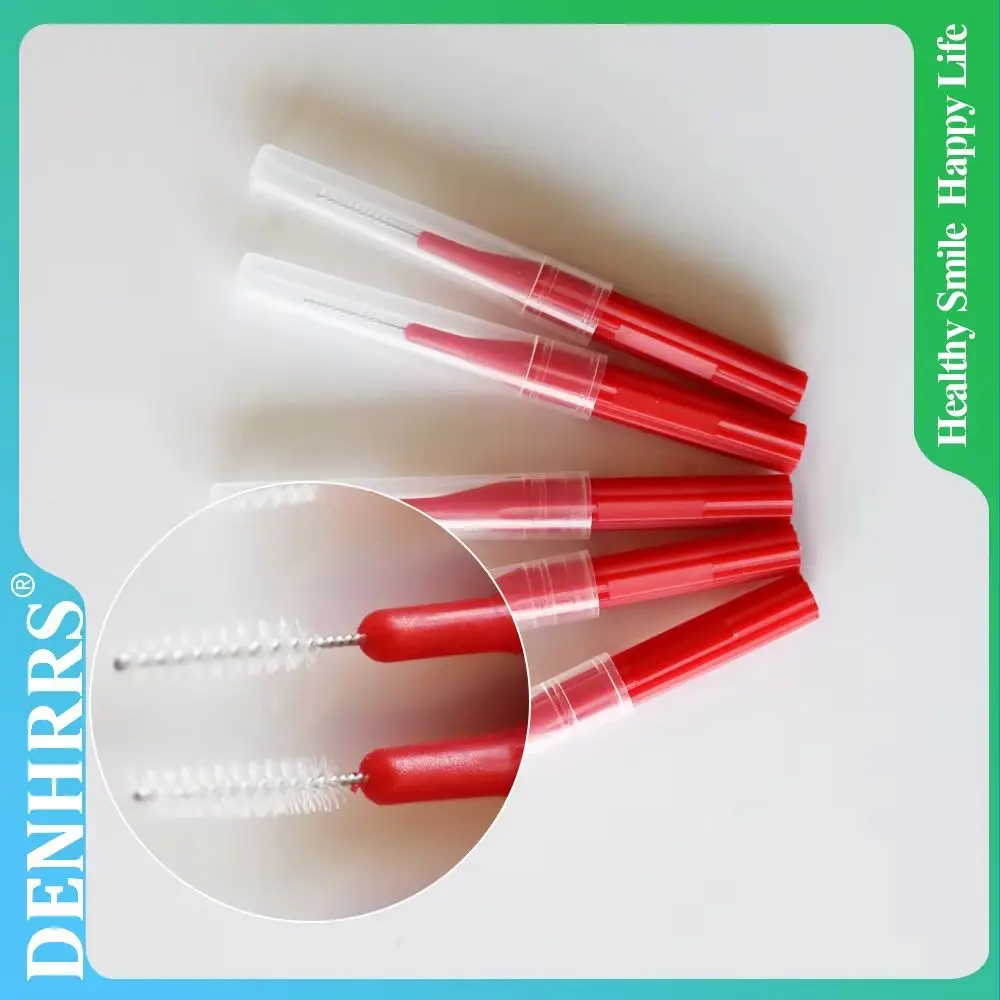 5Pcs/Pack Interdental Brush I-Type Ultra-Fine Correction Special Interdental Brushing Gap Brush Cleaning Braces