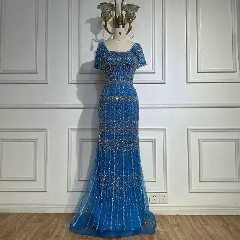 सेरेन हिल 2025 अरबी सफेद मरमेड लघु मनके लंबे शाम के कपड़े गाउन अवसर के लिए LA72714 अनुकूलित 10 best sales शांत पहाड़ी पोशाक - №3