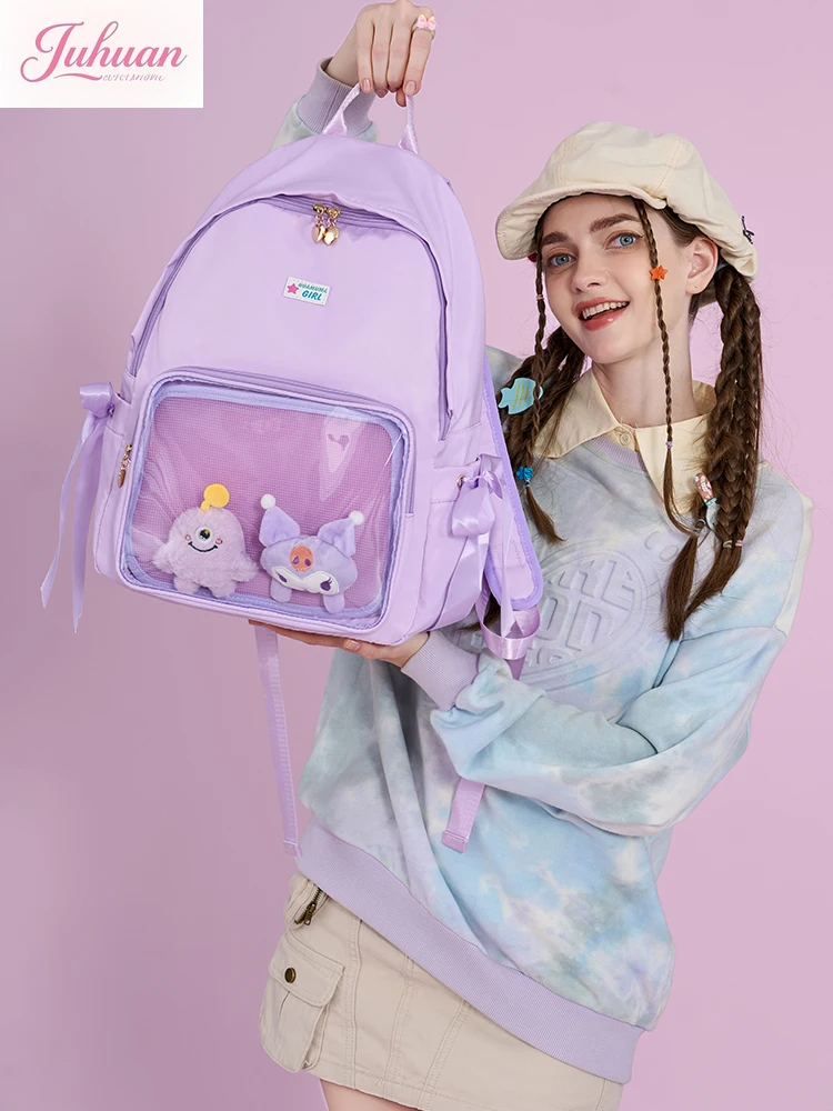 Japanese Ltabag Backpack Waterproof Large-capacity Travel Backpack 2025 Girls College Wind Two-dimensional Schoolbag for Women