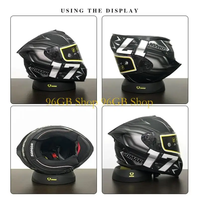 

96GB Portable Motorcycle Helmet Stand Helmet Support Helmet Service Pad Helmet Donut Ring for Motorcycle, Dirtbike, ATV