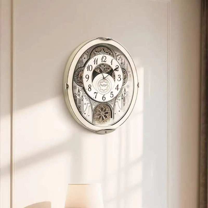 Background Elegant Digital Clock Luxury Unique Bedroom Decorations Wall Clock Bedroom Accessories Decoracion Room Furnitures