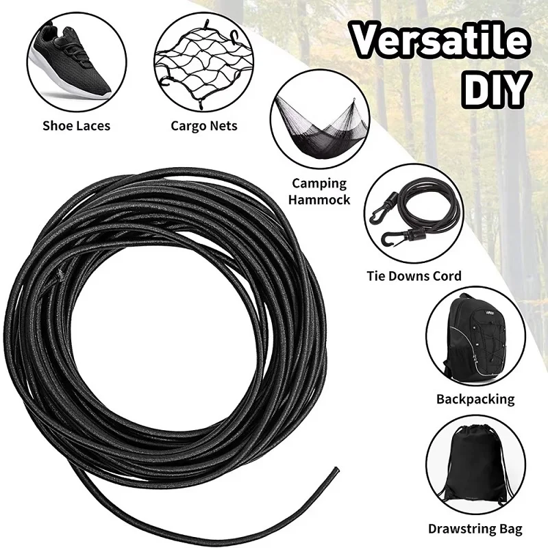 10 Meter Elastisches Bungee-Seil Starkes Dehnbares Seil für DIY Schmuckherstellung Outdoor-Zelt Kajak Boot Camping-Projekte – Detail 6
