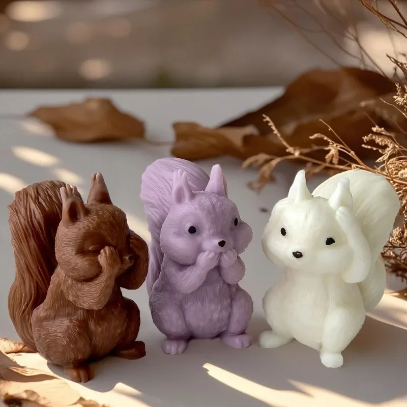 

Высококачественная 3D-форма из силикона в виде мультяшной белки для изготовления ароматических свечей ручной работы, гипсовых изделий, украшений, мыла и свечей.