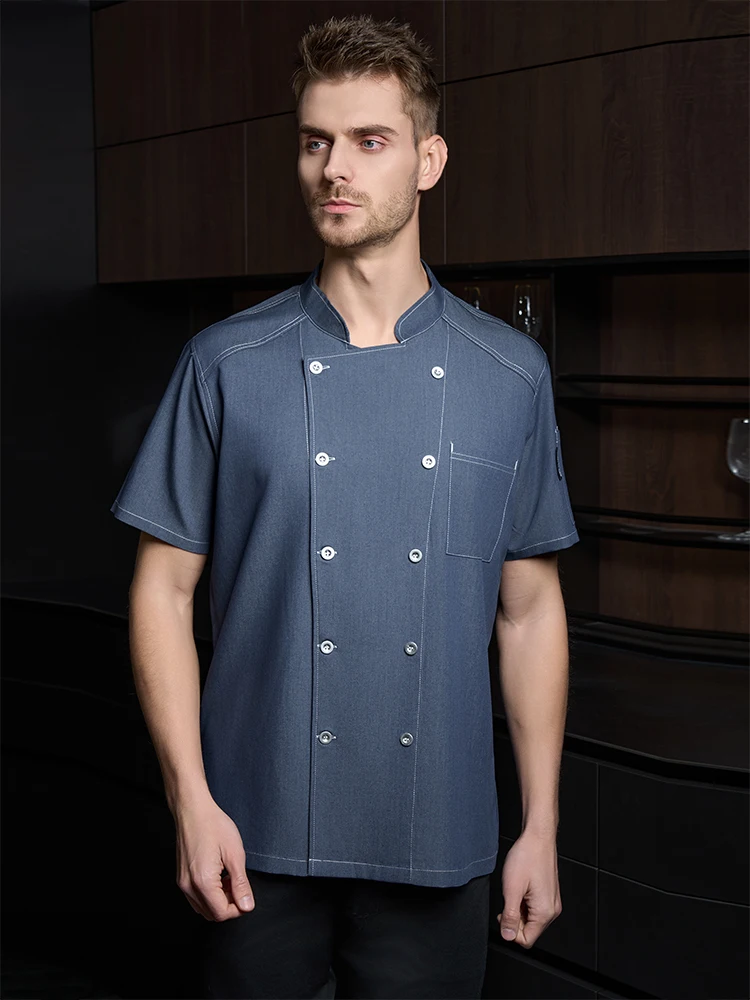 Ober Uniformen Chef-Kok Jas Food Service Werkkleding Chef Uniform Voor Heren Hotel Kostuum Catering Service Kokkleding