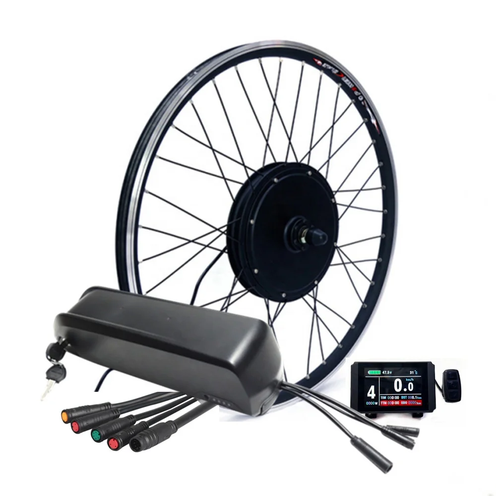 

Ebike Conversion Kit 48v 1000w With Controller Built In Lithium Battery