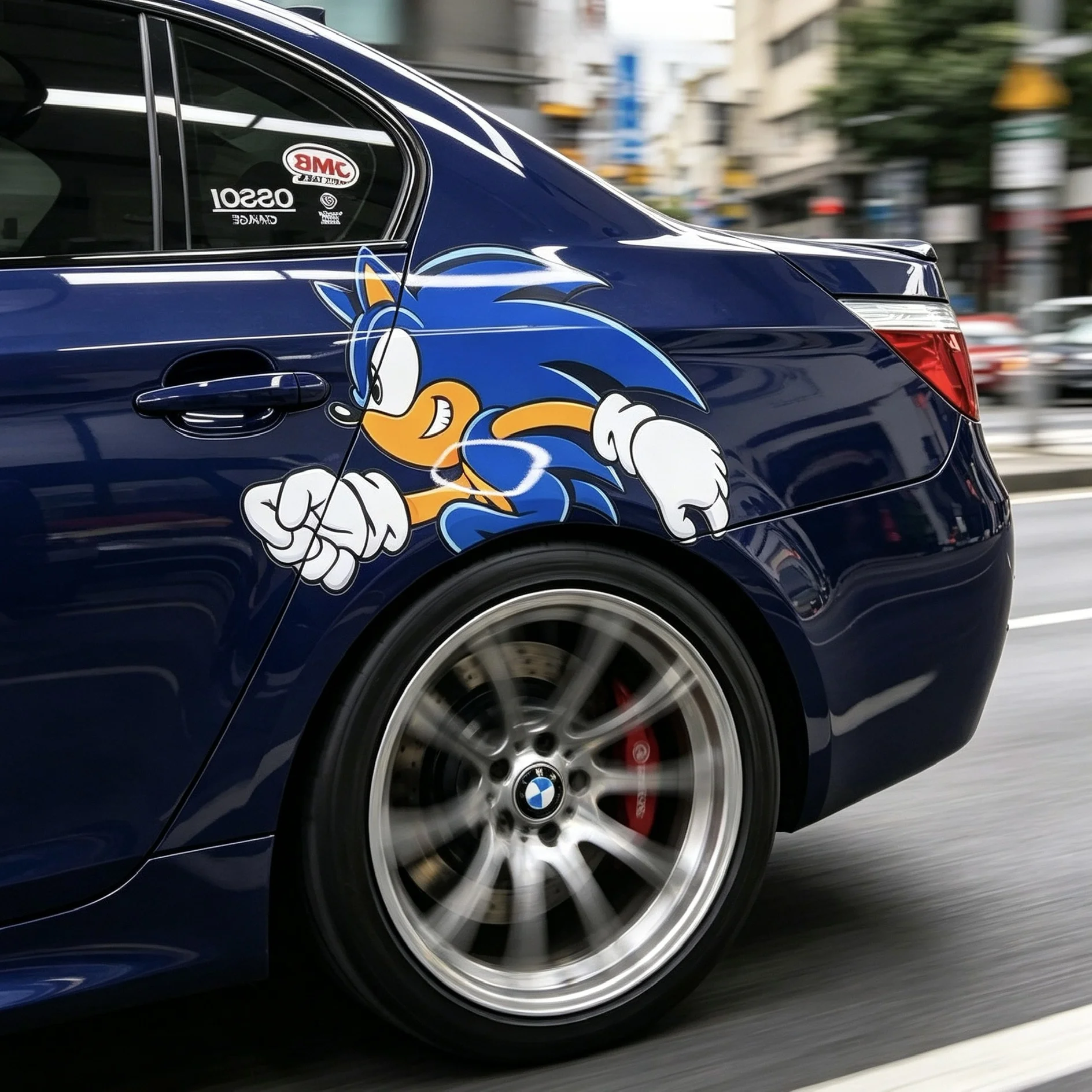 Sonic Speed Hedgehog Car Stickers Creative Personalized Body Side Decals Scratch Covering Waterproof PVC Auto Decoration Stic...