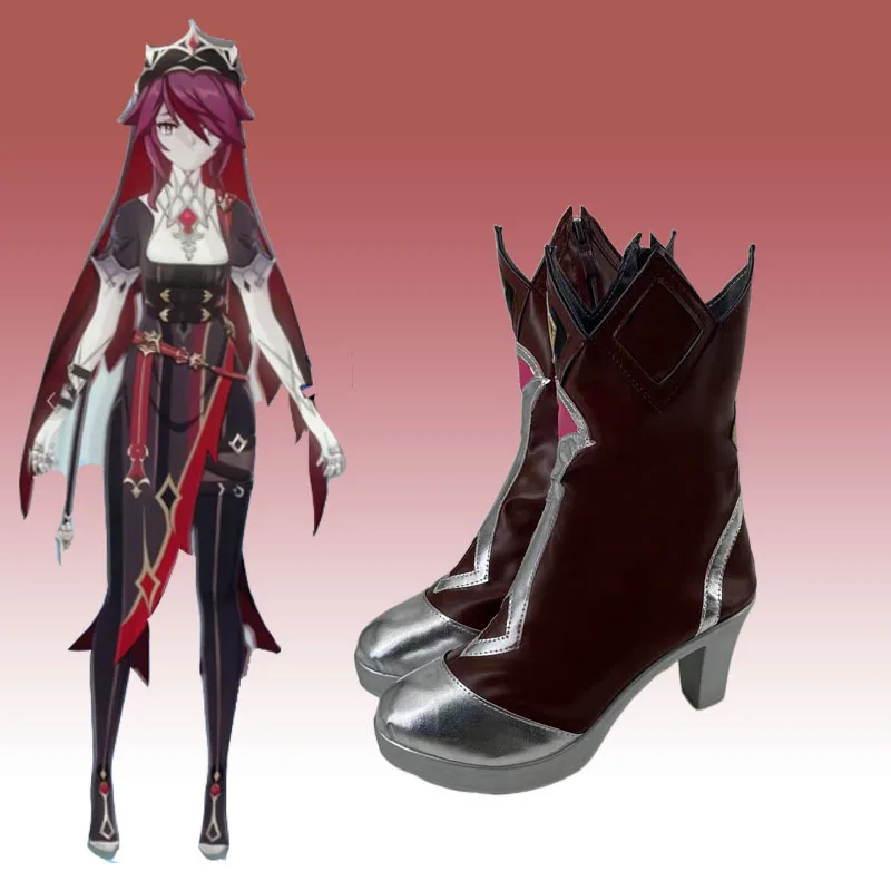 Game Genshin Impact Rosaria Cosplay Shoes