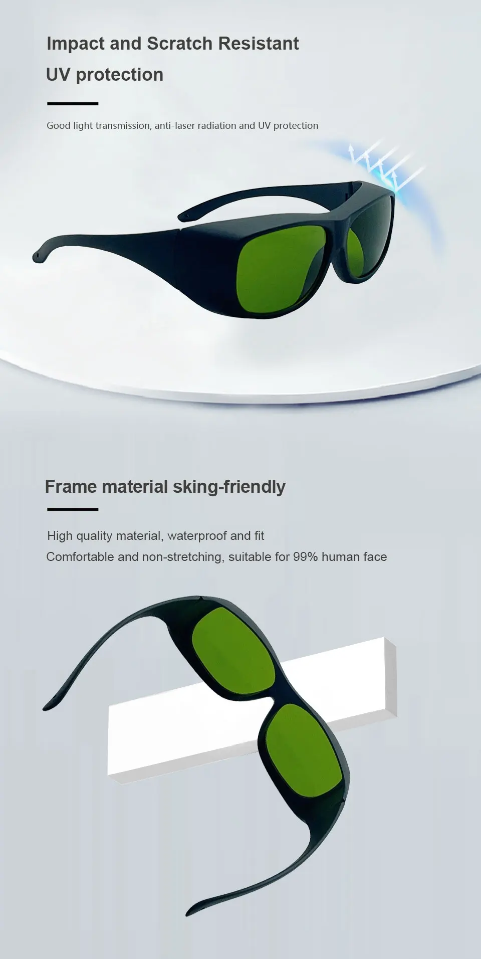 LaserPair 1060-1080nm OD7+ Laserschutzbrille, Speziell für Industrielaser, Schweißen, Markieren, Reinigen – Detail 4