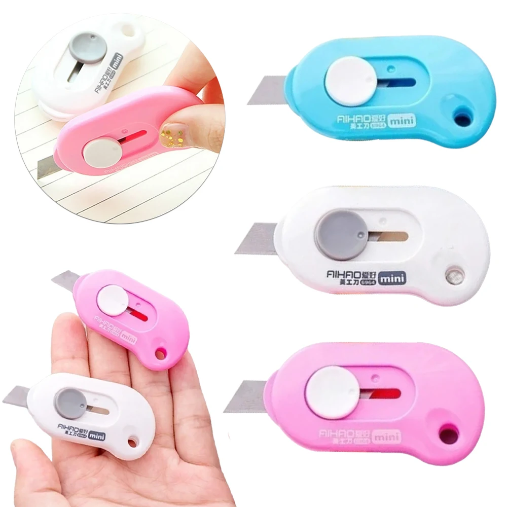 Portable and cute creative box opener mini letter opener and paper cutter, used for unpacking express cartons and paper-cutting