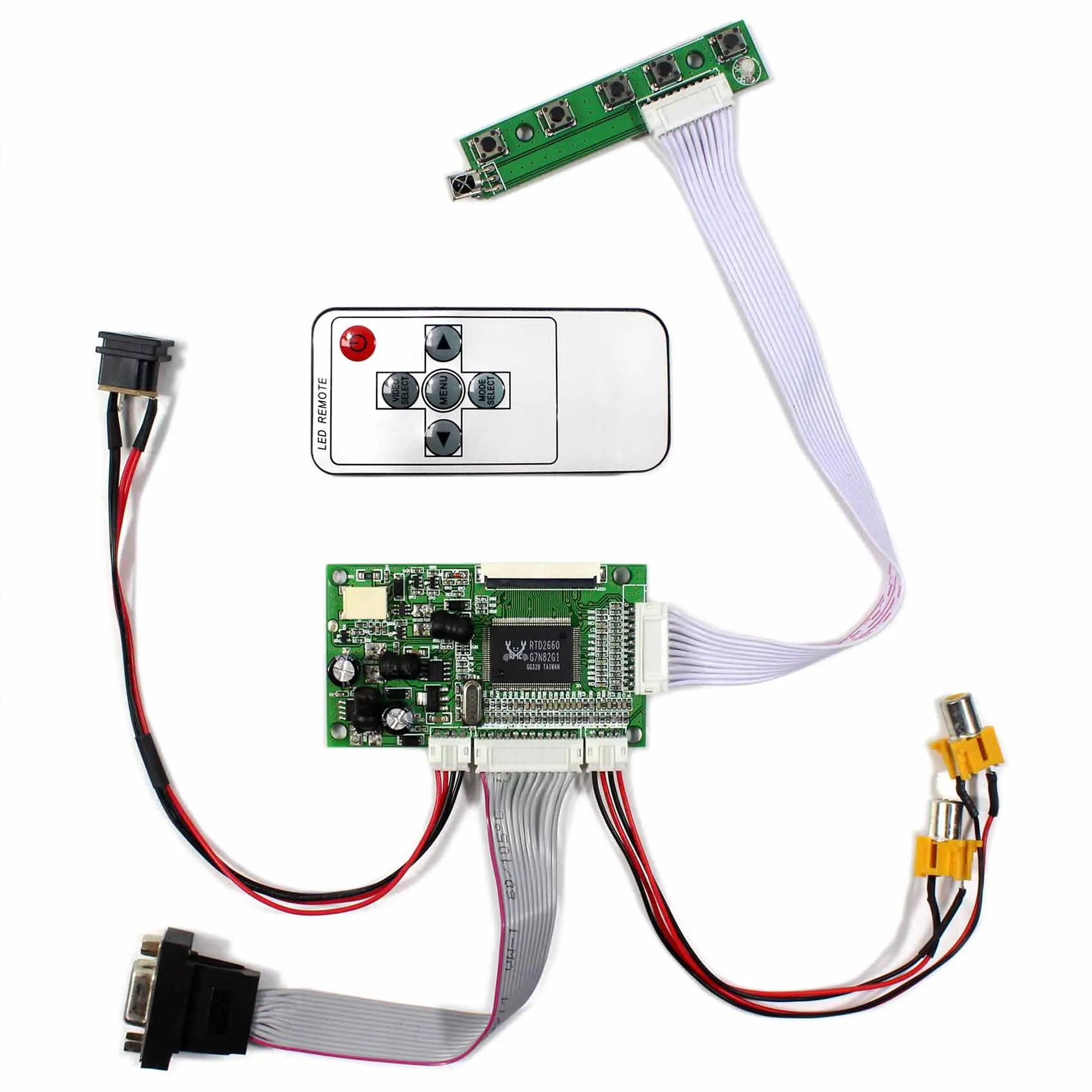 VGA 2AV LCD Board For 6.5inch 7inch 8inch 9inch 800x480 AT065TN14 AT070TN90 AT070TN92 EJ070NA-03A  AT080TN64 AT090TN10 AT090TN12