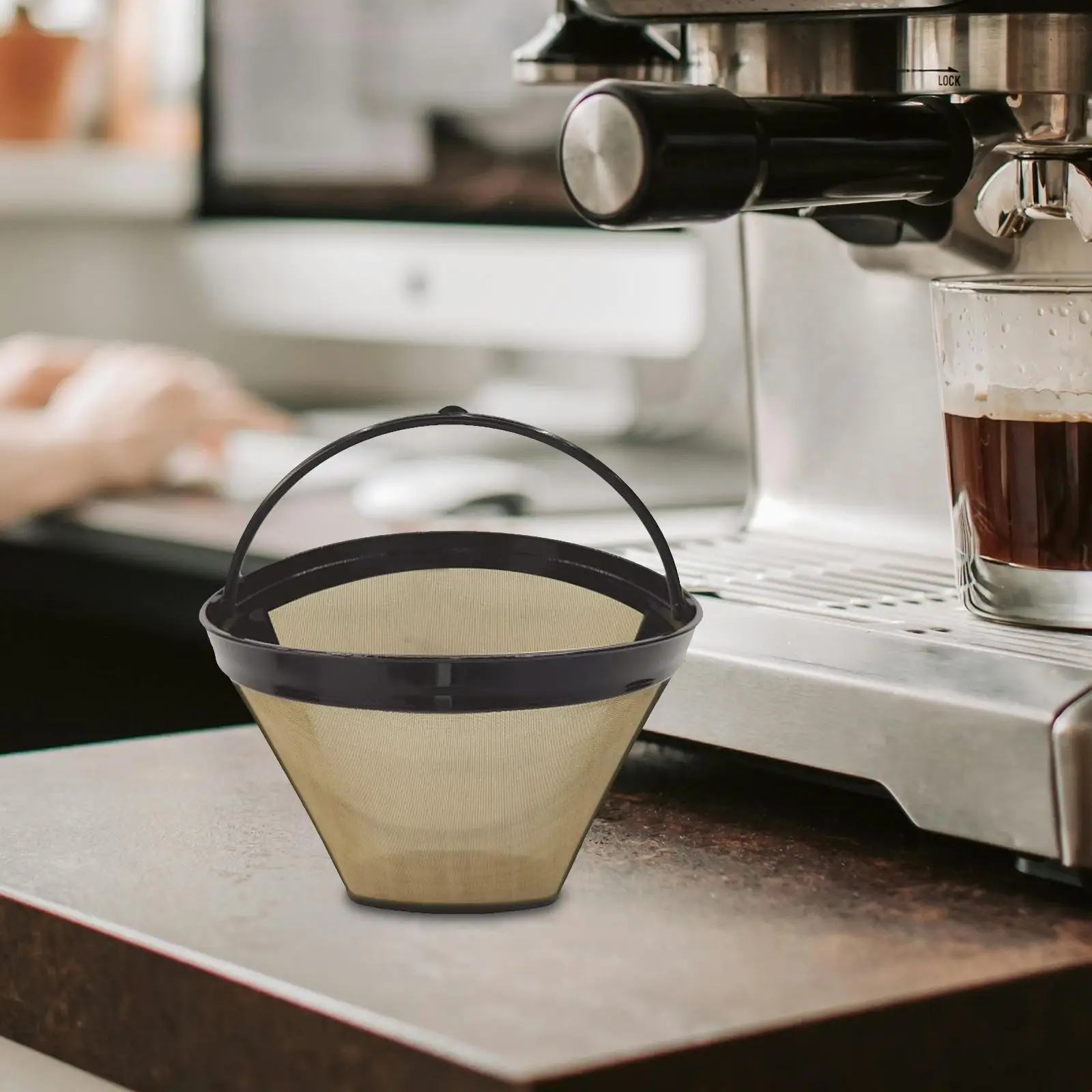 

Coffee Filter,with Mesh Bottom,Replacement,Coffee Machine Filter for Camping