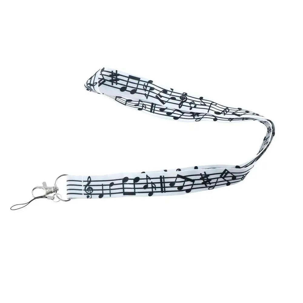 

Name Tag Holder Mobile Phone Strap Key Ring Holder Badge Holder Music Symbols Lanyard Keys Keychain ID Card Pass Hang Rope