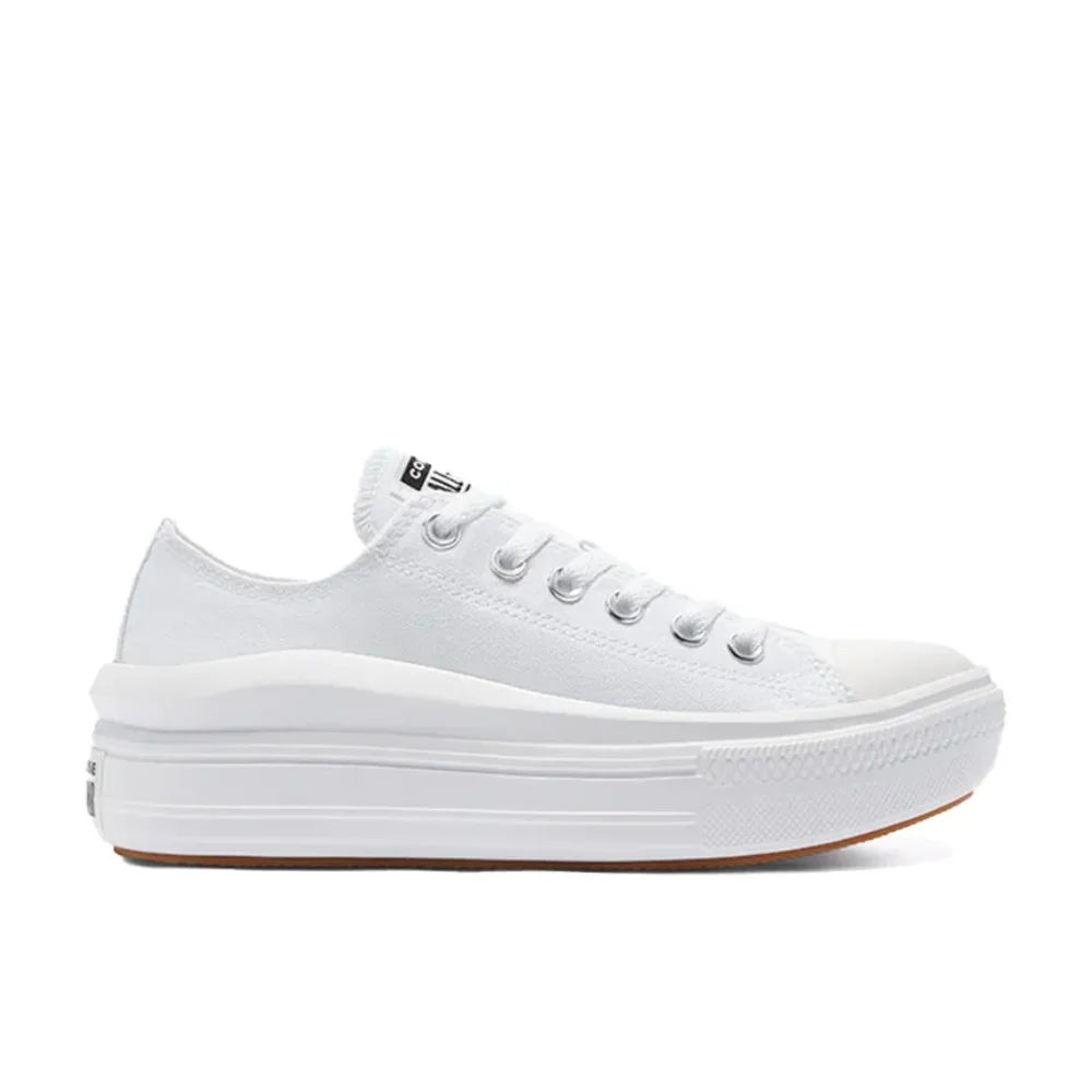 Converse White All Star Move Low Comfortable Hundred Canvas Shoes Non-slip Breathable Casual Board Shoes Women's