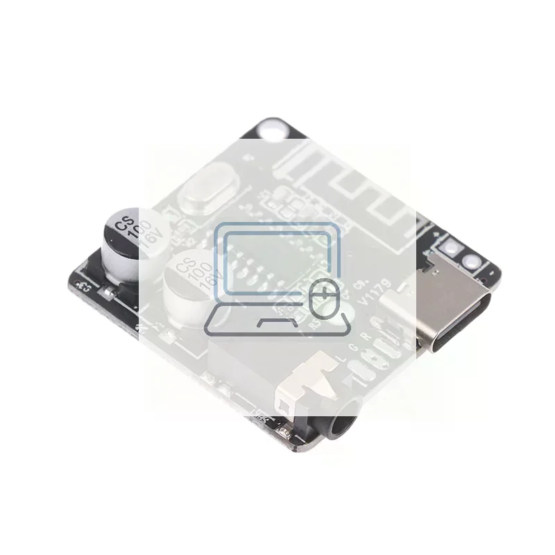 Type-C Bluetooth Audio Receiver Board Bluetooth 5.1 MP3 Lossless Car Audio Decoder Board Wireless Stereo Music Module 3.7-5V