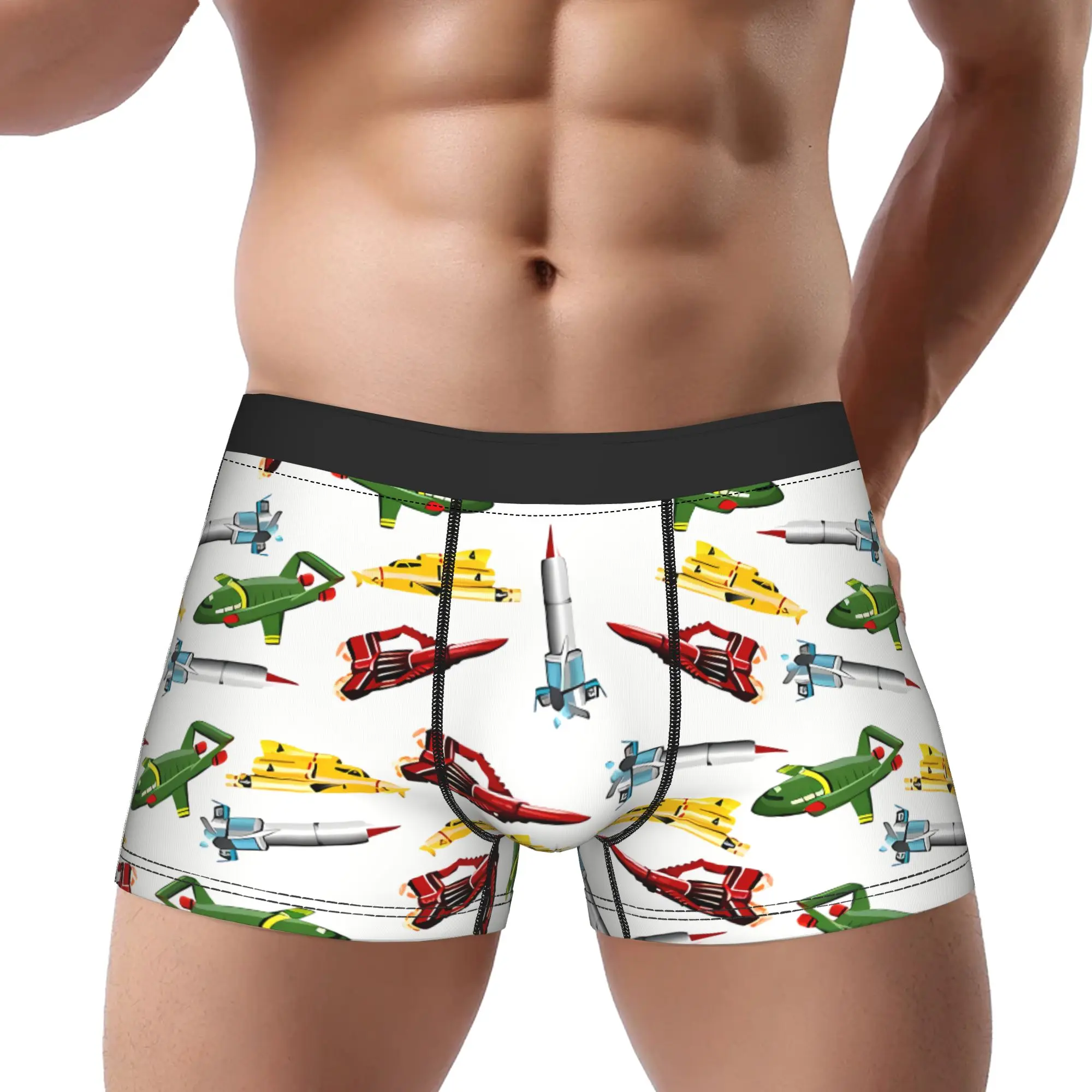 

Thunderbirds Underwear Man Polyester Boxer Briefs Underpants Printed