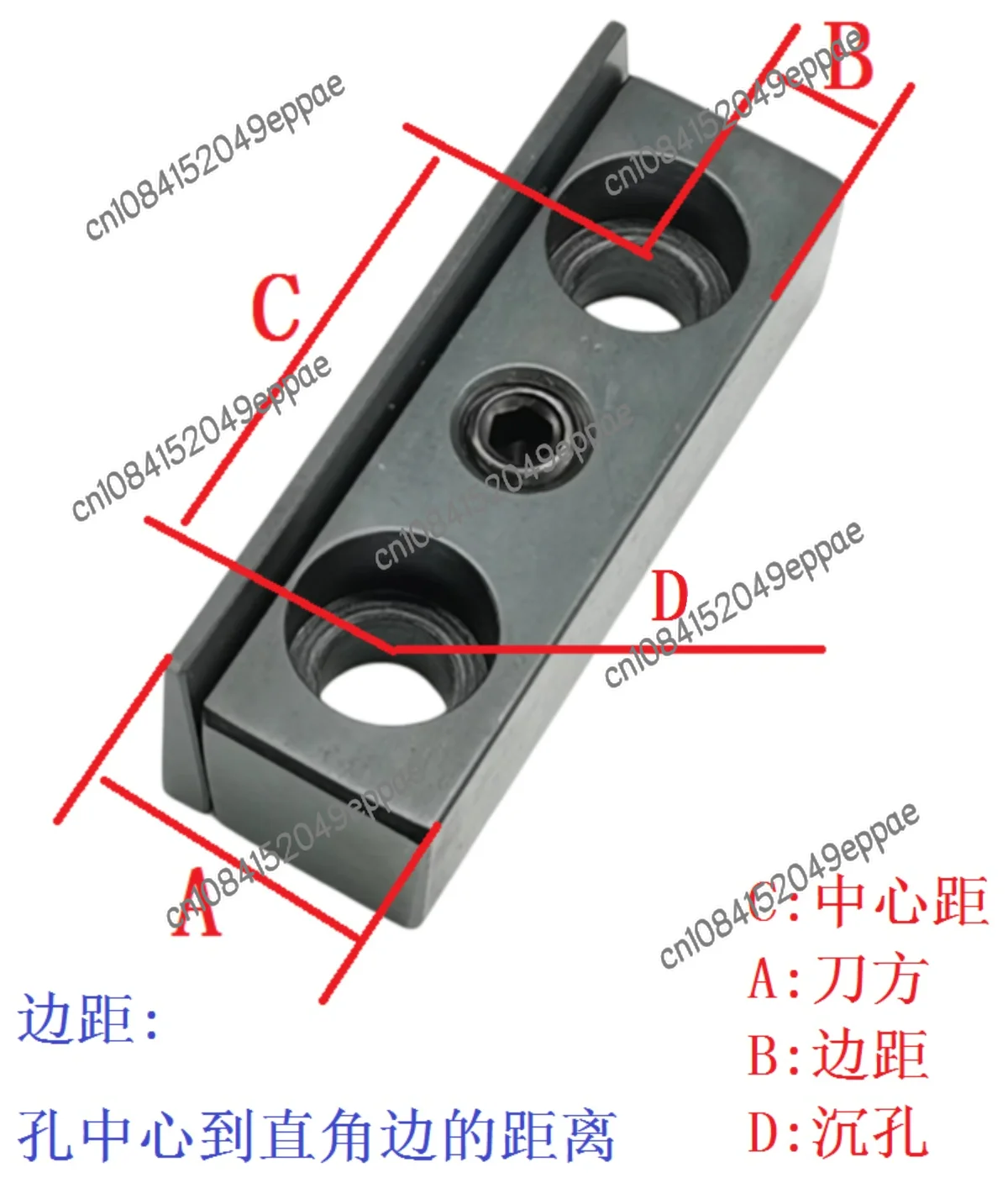 Oblique Rail Numerical Control Lathe Turning Tool Gasket Pressing Block Tool Pad  Block Turret External Circular  Lock Knife