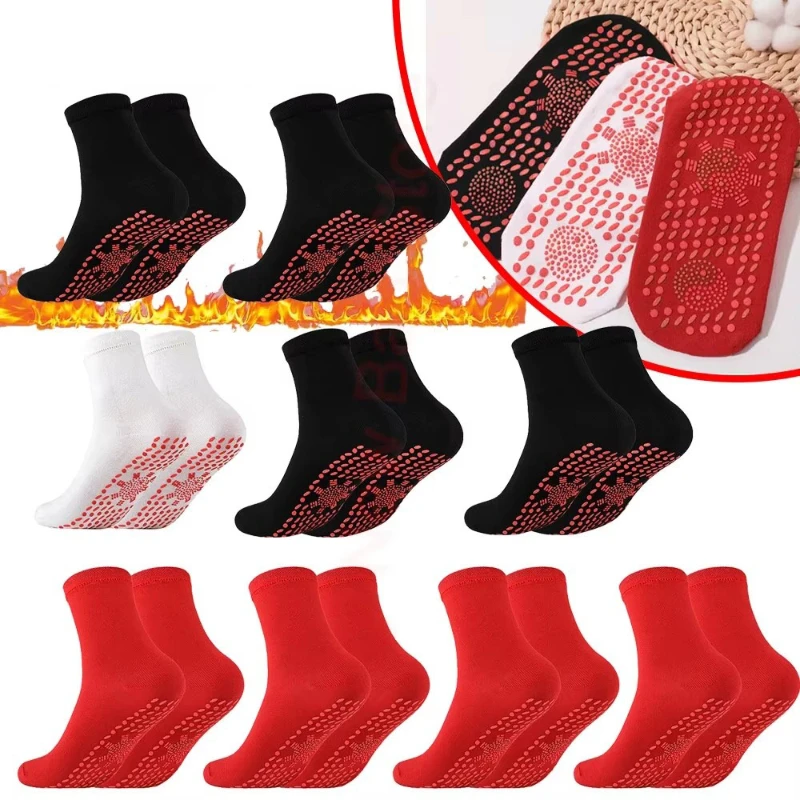 

1/2/3/4 пары носков для похудения, эластичные термосамонагревающиеся носки, носки для здоровья, короткие носки, носки для магнитной терапии