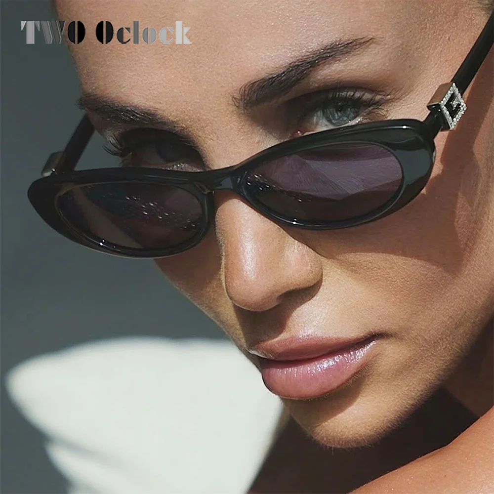 

Винтажные солнцезащитные очки для женщин в стиле ретро в маленькой оправе с защитой от ультрафиолета, солнцезащитные очки в стиле Riviera, 2024, роскошные дизайнерские мужские и женские оттенки y2k