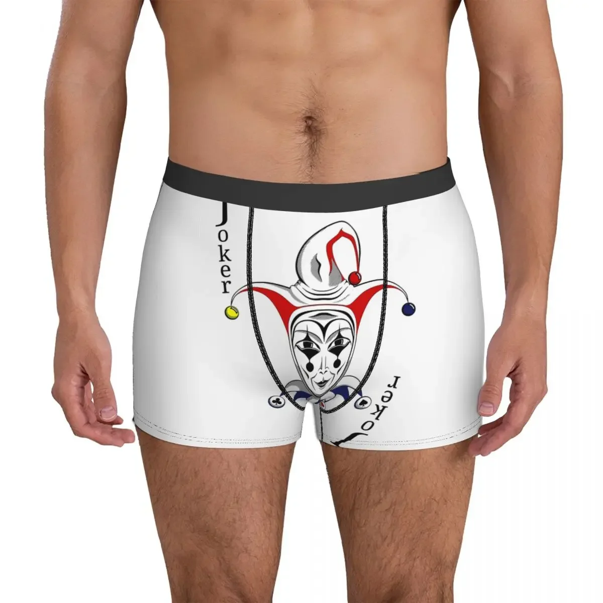 Playing Card Underpants Breathbale Panties Male Underwear Print Shorts Boxer Briefs