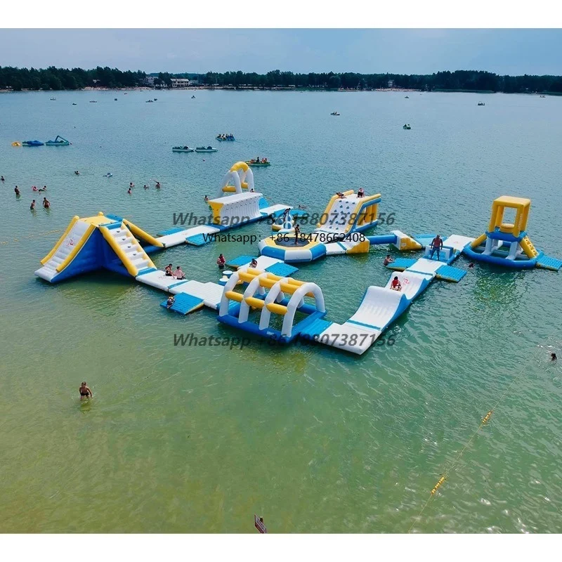 

Anti-UV 0.9mm PVC Tarpaulin Poland Inflatable Water Park Equipment for Lake